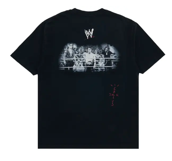 Cactus Jack by Travis Scott Wrestling is Real Real Tee 'Black'