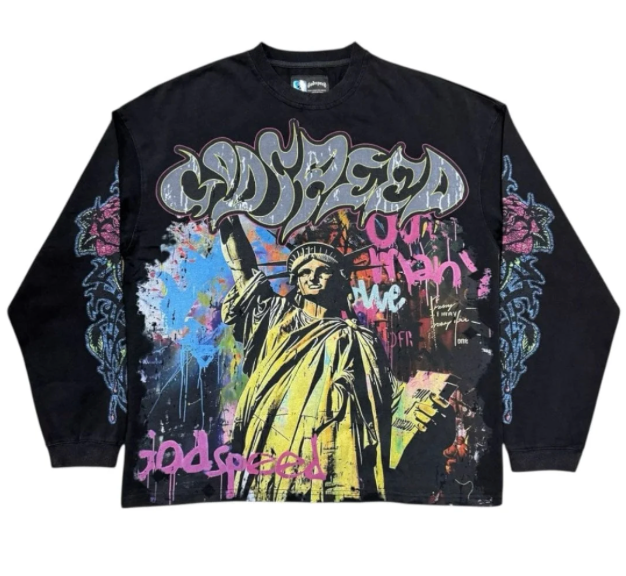 Godspeed Vandal L/S Tee "Black Wash"