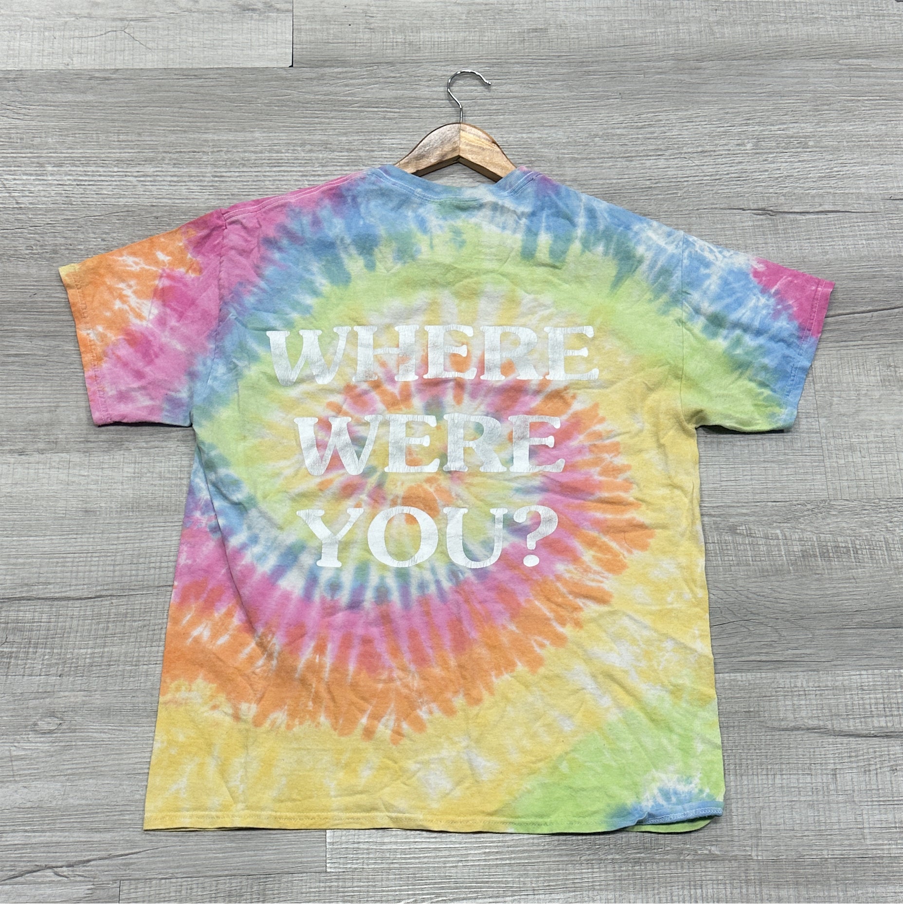 Astroworld Travis Scott Tie Dye "All I Got Was This Shirt" Tee (Pre-Owned)