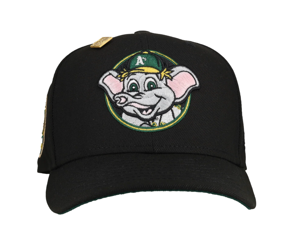 Oakland Athletics 50th Anniversary "Stompers" Black 59Fifty Fitted Hat