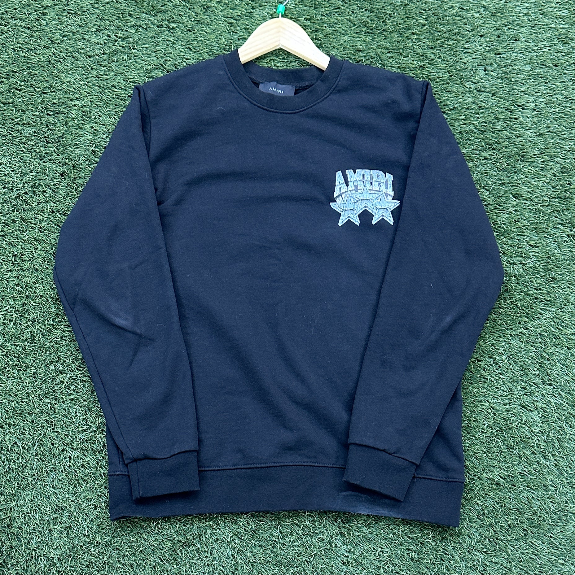 Amiri Championship Crewneck Sweater (Black)