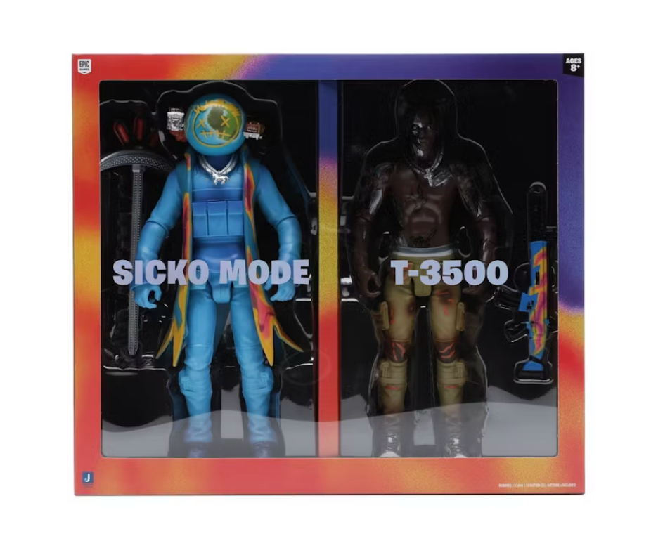 Travis Scott Cactus Jack Fortnite 12" Action Figure Duo Set
